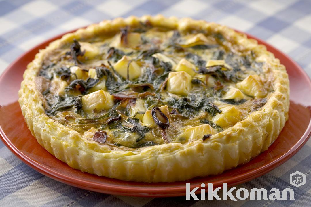 Bacon Spinach Quiche with Soymilk